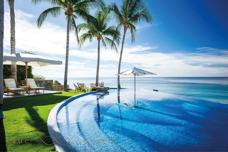 Casa Oliver infinity pool facing the sea